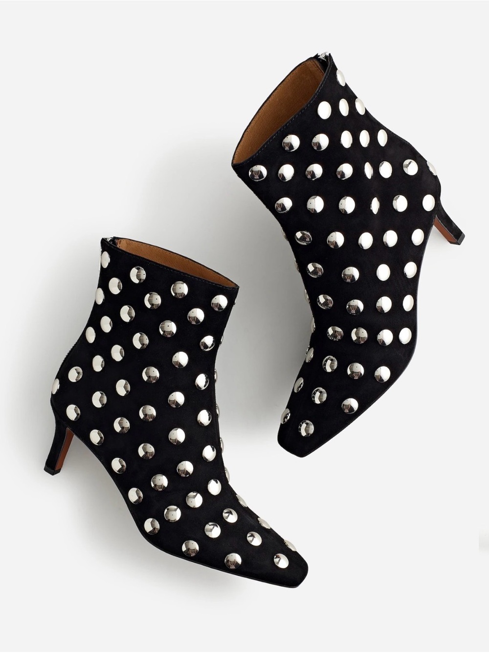 Madewell Black Studded Ankle Booties